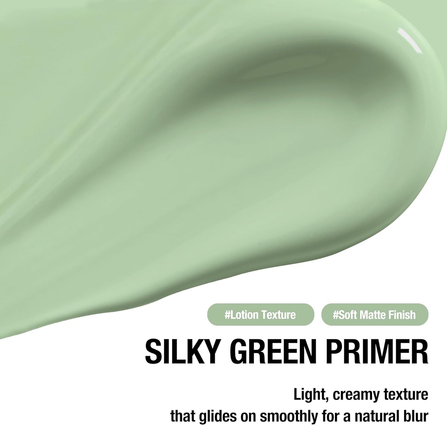 TOUCH IN SOL Redness Correcting Base Primer 1.01 fl.oz. - Pore Minimizing Green Toned Makeup Base - Tone Neutralizing before Foundation - Minimize Rosacea, Redness - No Pore Blem Primer Base