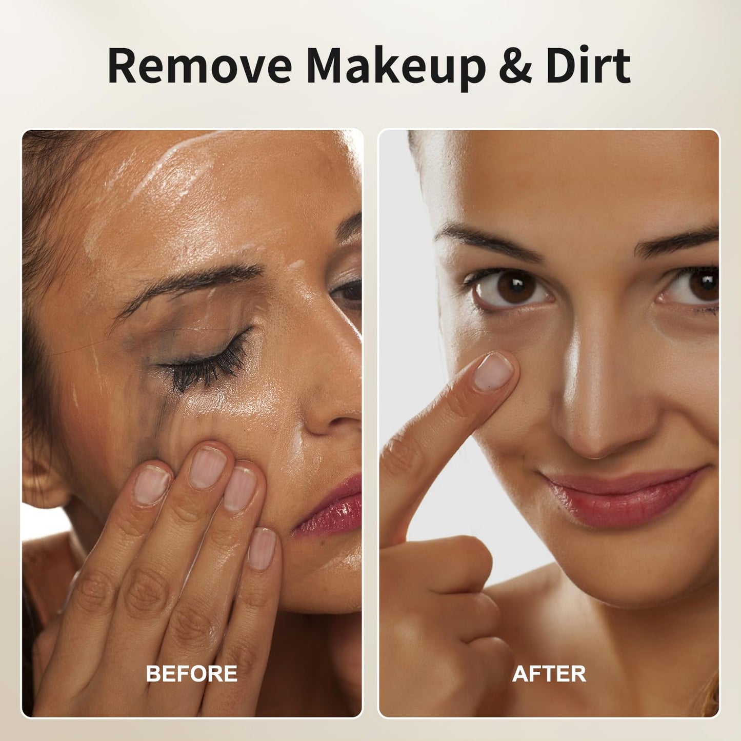 Makeup Remover Cleansing Balm - Waterproof Makeup Remover Balm with Sea Buckthorn Oil, Instantly Melts Waterproof Mascara & Long-Wear Makeup, No Residue