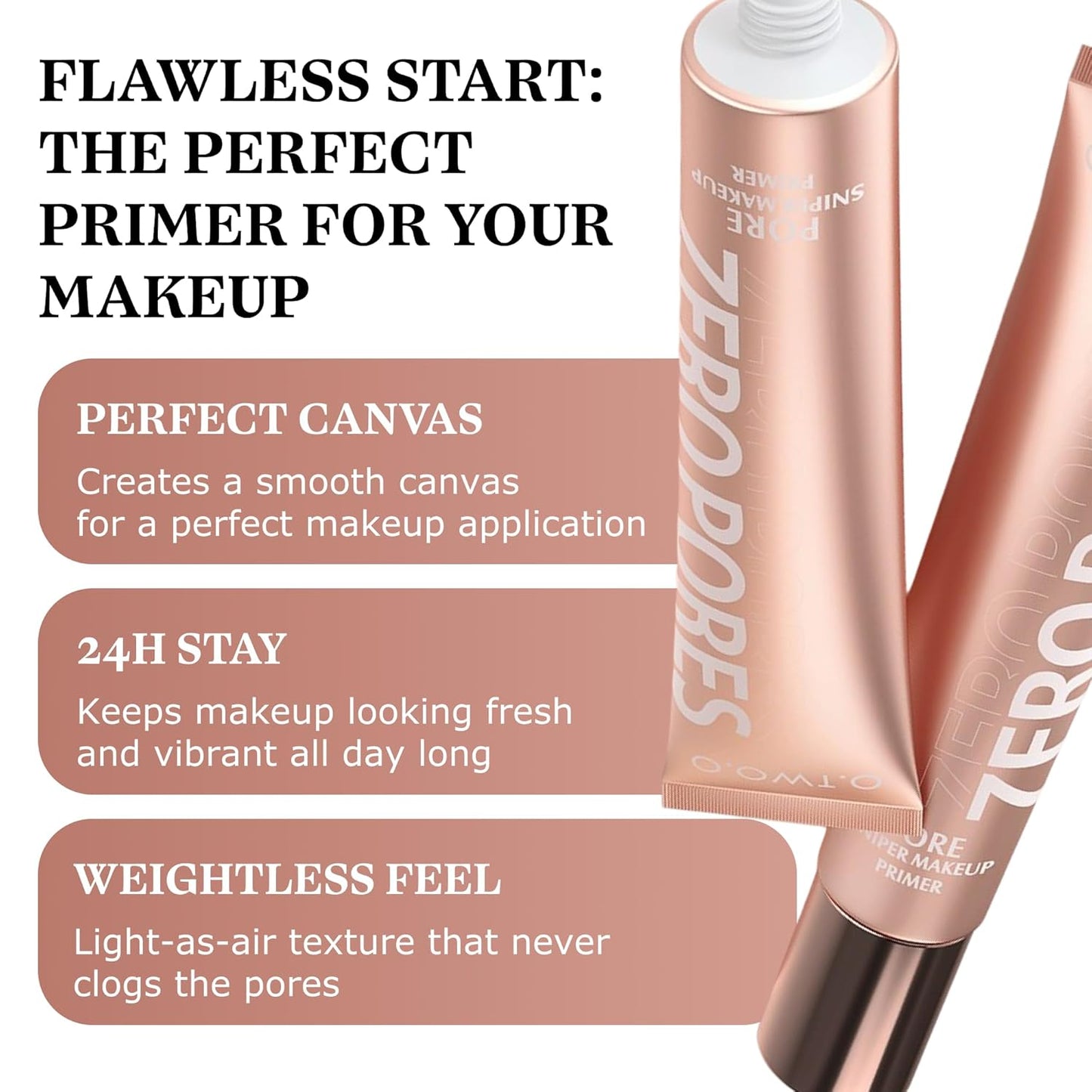 Japanese Quality Face Primer – Smooth Pore Blurring Makeup Base, Hydrating & Long-Lasting, Lightweight Texture, Oil Control, for All Skin Types