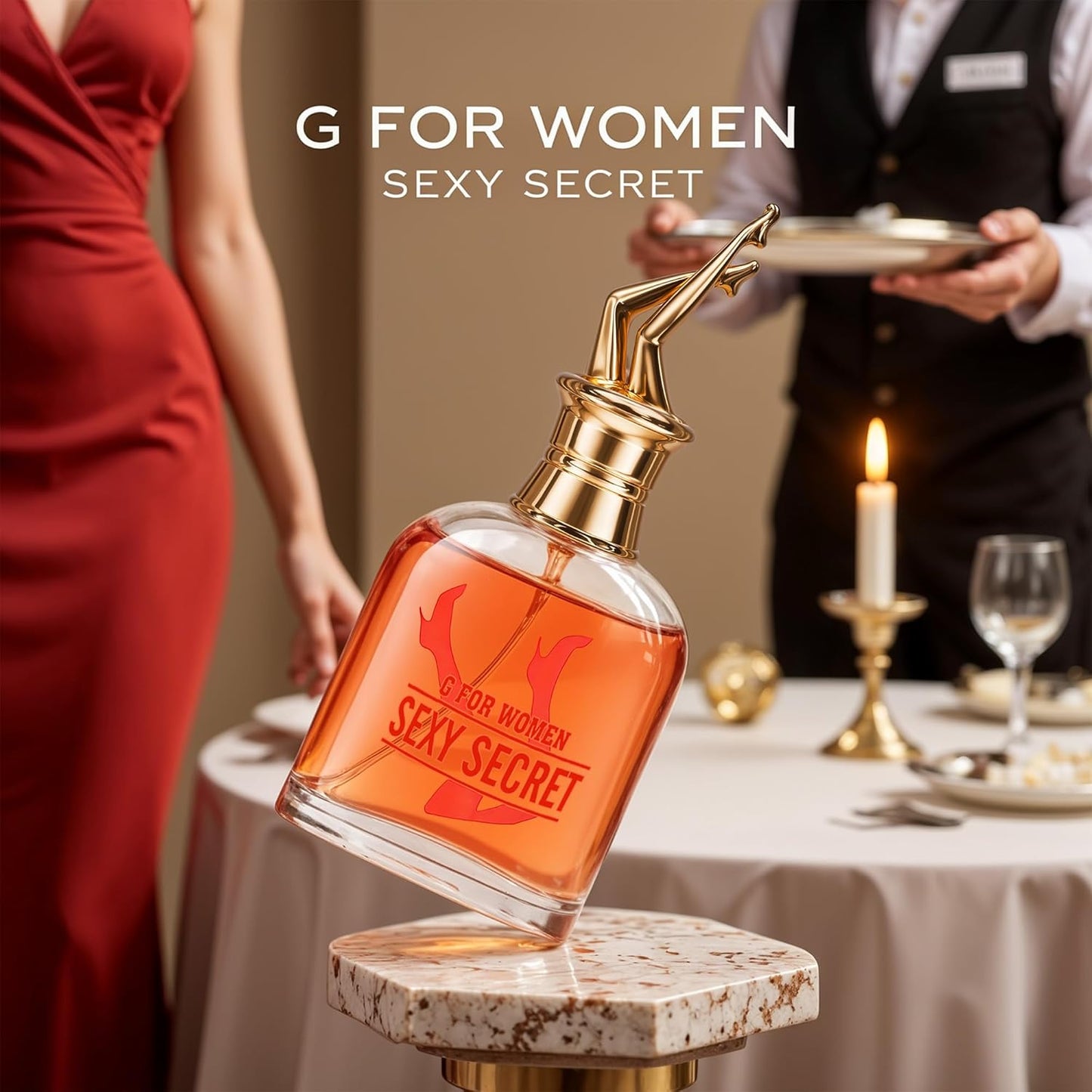 G for Women Sexy Perfumefor Women - 100ml Floral & Fruity Eau de Parfum with Mandarin Orange,Peach, Jasmine and Honey Notes Long-Lasting Fragrance