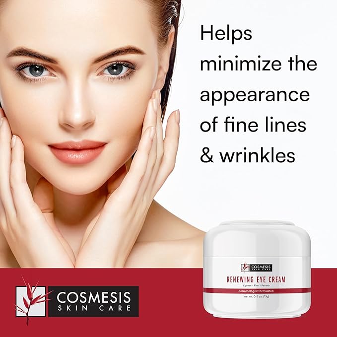Renewing Eye Cream - Minimize Fine Lines, Promote Hydration & Skin Rejuvenation with Plant-Based Formula - 0.5oz