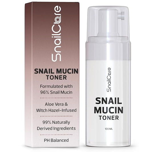 Snail Mucin Toner Skin Care, Korean Skin Care 96% Snail Mucin Serum for Face, Facial Skin Care Products for All Skin Types, 100ml Face Serum, baba de caracol original