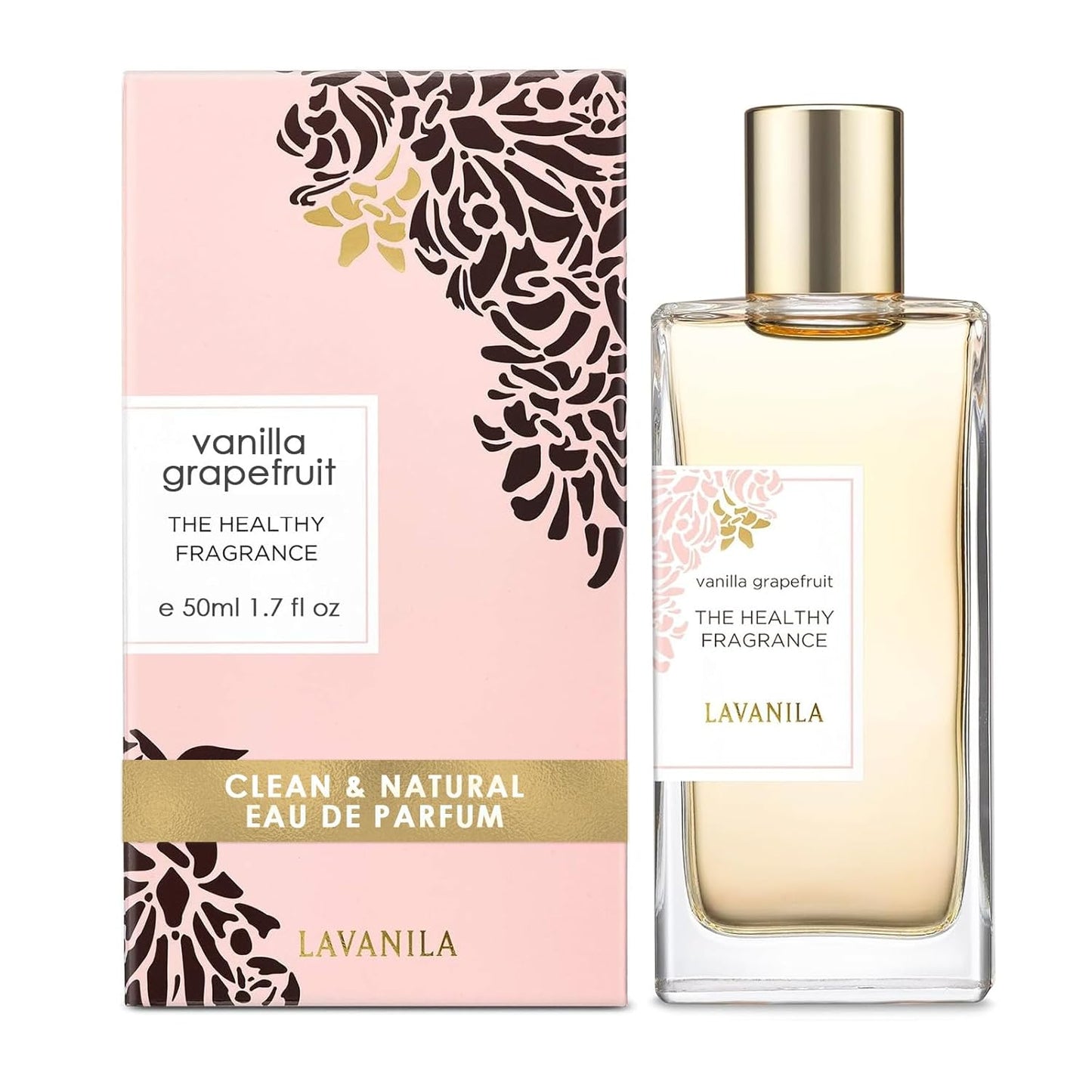 Lavanila Vanilla Grapefruit Perfume for Women, 1.7 Fl Oz - Citrus, Warm Cedarwood & Soft Vanilla Fragrance, Clean and Natural Eau de Parfum Made In USA