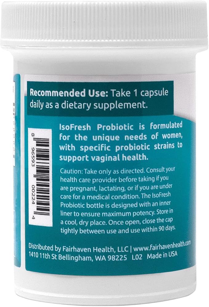 Fairhaven Health IsoFresh Vaginal Probiotics for Women 30 Capsules
