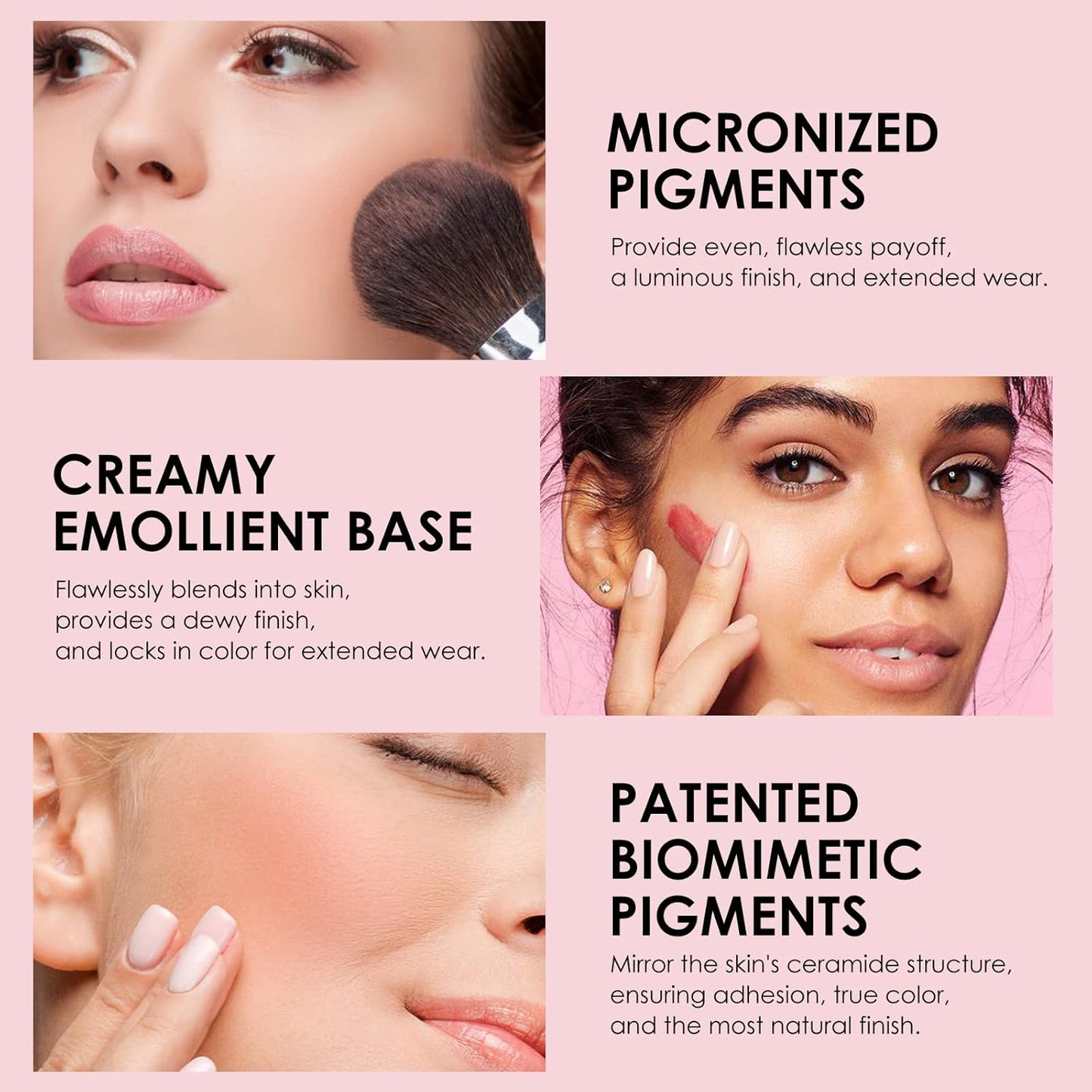 Professional Blush Makeup Palette, 8 Colors Blush and highlighter Palette Matte Powder Bright Shimmer Mineral Contour Blush Palette Makeup Blush Pallet