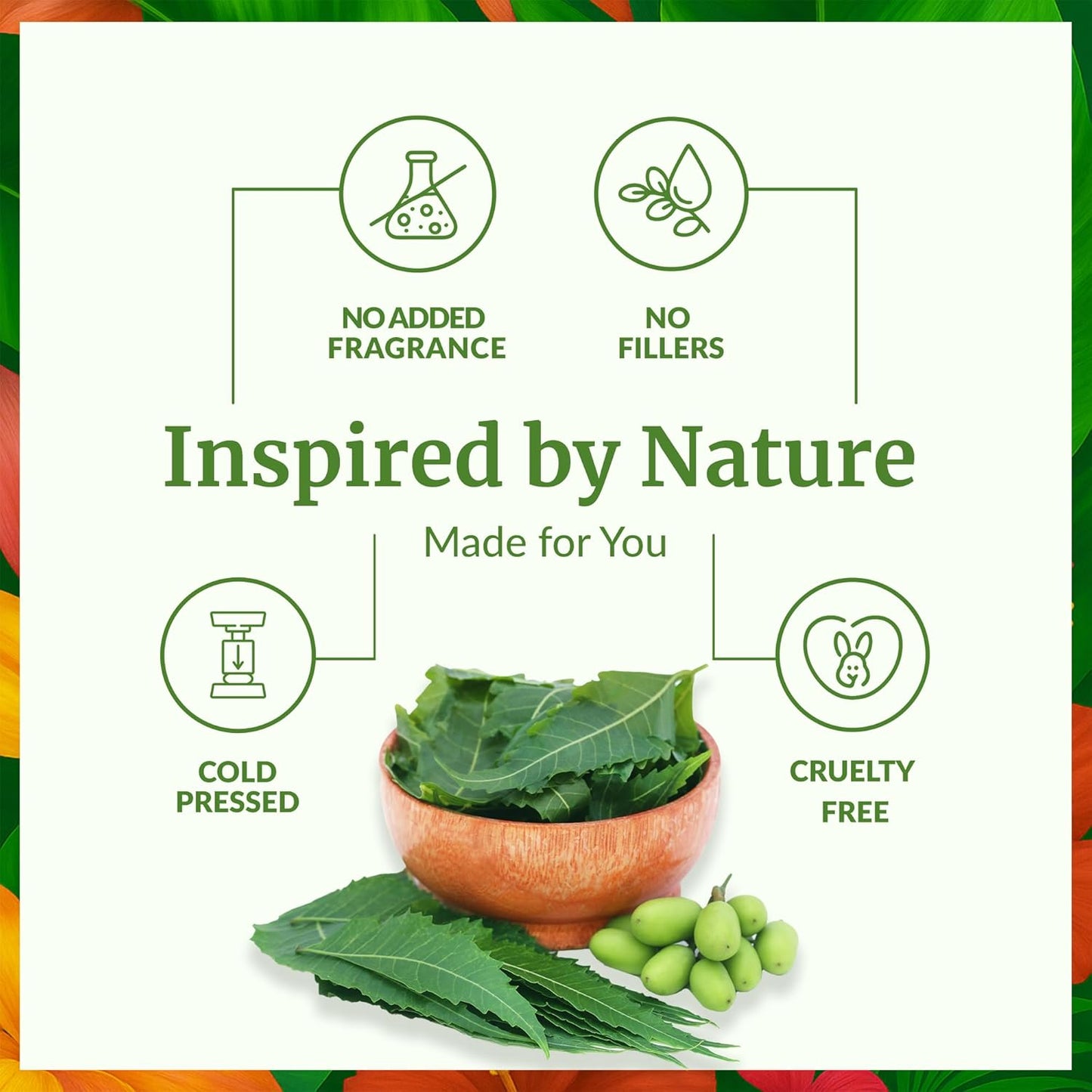 SVA Neem Seed Oil - 4 Fl Oz – 100% Natural Cold Pressed Neem Oil - for Face, Skin Care, Hair Care, Scalp Massage & Body Massage – Carrier Oil with Dropper