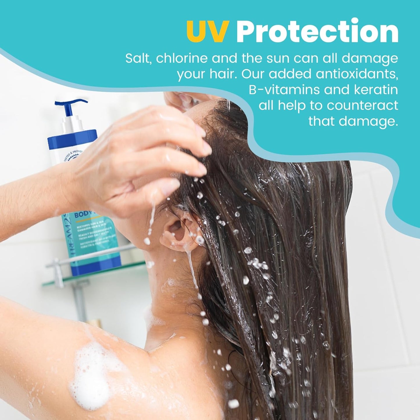 STREAM 2 SEA 3 in 1 Shampoo Body Wash and Conditioner, Reef Safe, All Natural and Organic Camping Shampoo and Liquid Soap, Skin and Hair Care for Men and Women, Sulfate and Paraben Free, 32 oz