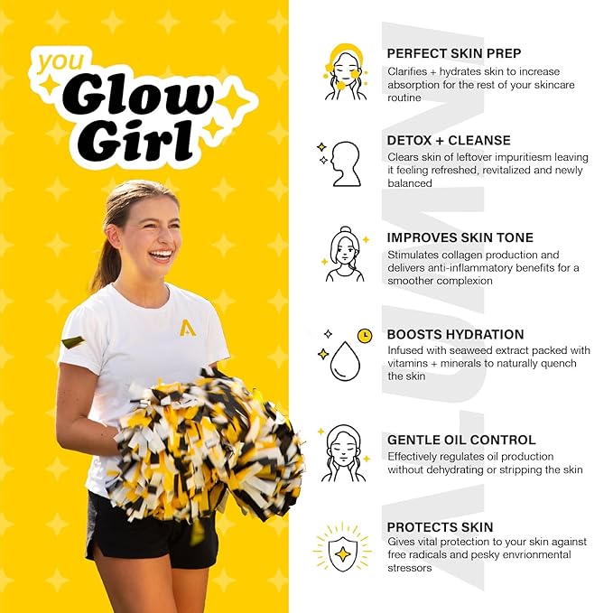 Alumni Skincare Clean & Moisturize Bundle of 3 - - Shimmering Cleanser, Aerial Resurfacing Exfoliator and Weightless Moisturizer Bundle - Full Skin Care Gift Set