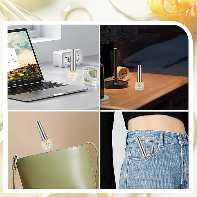 ADHERE Cuticle Oil for Nails Professional Nail Oil 8ML, Jojoba Nail Cuticle Oil Contains Vitamins with Soft Brush, for Nourishing, Hydrating, Dry Rough Nail Care Repair Essential Nail Care（Floral）