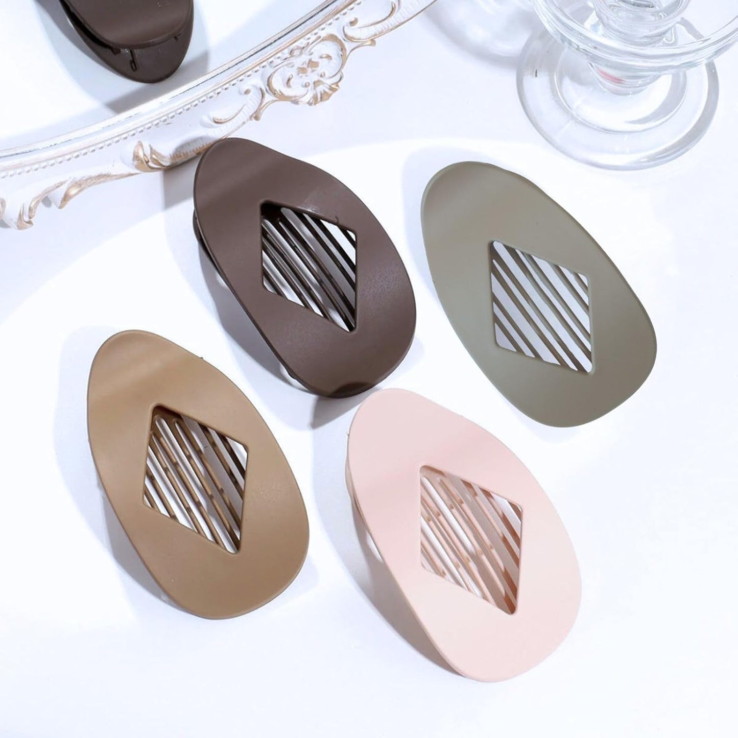 4PCS Duckbill Hair Clips, Lightweight and Simple Flat Hair Clips; Suitable for Curly Hair, Straight Hair, Suitable for Thick and Thin Hair, Duck Shaped Flat Hair Clip, Suitable for Women & Girls