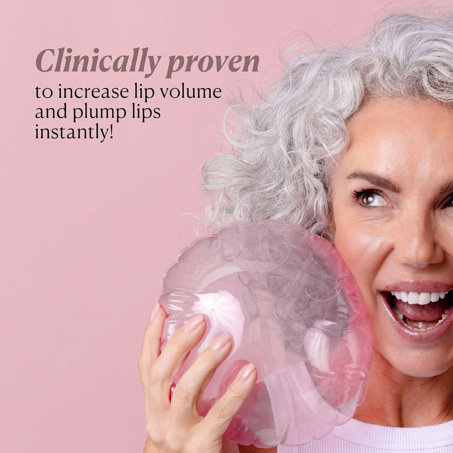 Nakery Lip MirageXL Plumping Glaze, Lip Plumper for Women with Peptides, Hydrating Gloss for Fuller Look, Cooling Effect, Smooths Texture, Softens Lines, Instant Volume, Made in USA