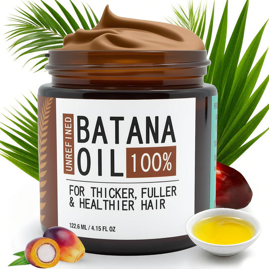 Unalakleet 100% Raw Batana Oil for Hair Growth – Botana Oil Hair Growth Treatment with Pumpkin Seed & Coffee | Vegan, Natural Hair Care for Thicker Hair | Pleasant Smell & Smooth Texture