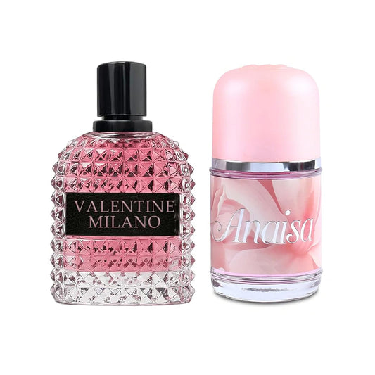 Women's Perfume Combo Set Milano Women&Anaisa Floral Fruity Fragrance Eau De Parfum Elegant 100ml Bottle Natural Spray Each for Daily Used