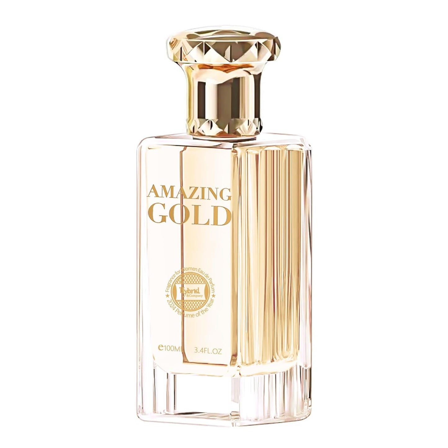 Hybrid & Company Women Amazing Glod Pour Femme Eau De Parfum Vaporisateur Natural Spray 3.4 Fl Oz