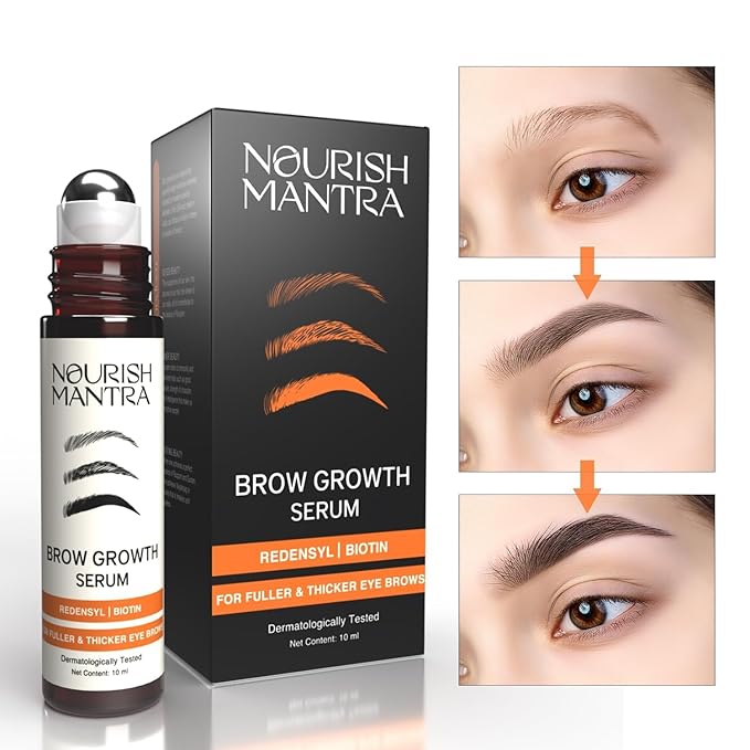 Nourish Mantra Eyebrow Growth Serum 10 ml and Advanced Hair Regrowth Serum 50ml