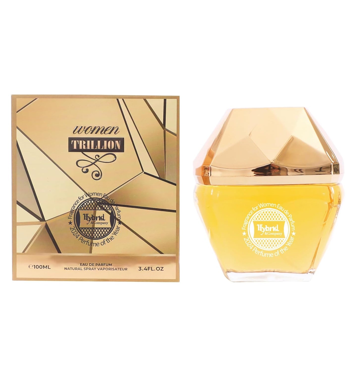 Hybrid & Company Women Trillion Eau De Parfum Vaporisateur Natural Spray 3.4 Fl Oz