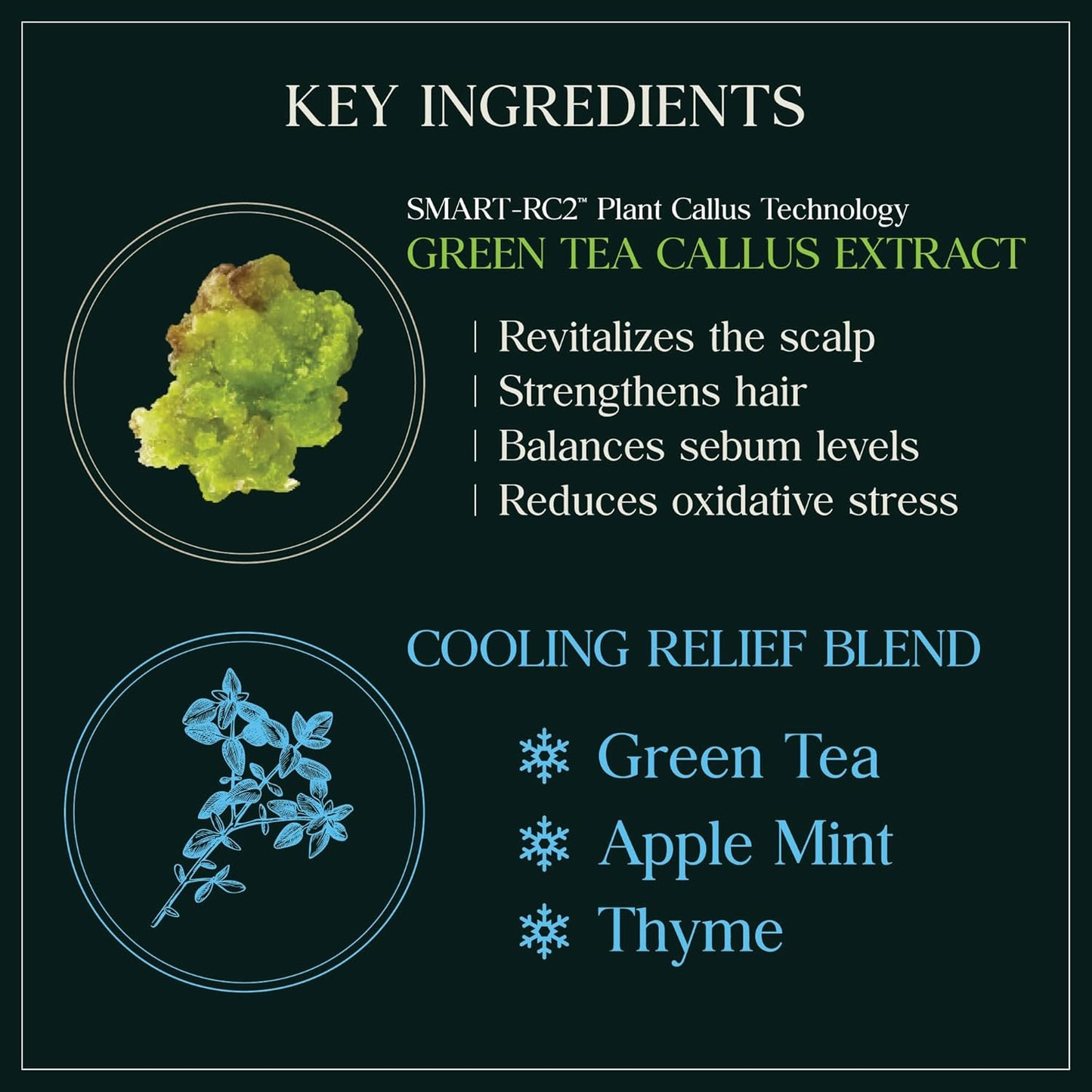 Cooling Relief Botanic Cellcare Shampoo 500ml, 16.90 fl oz | Sulfate-Free, Paraben-Free and Color-Safe | pH Balancing