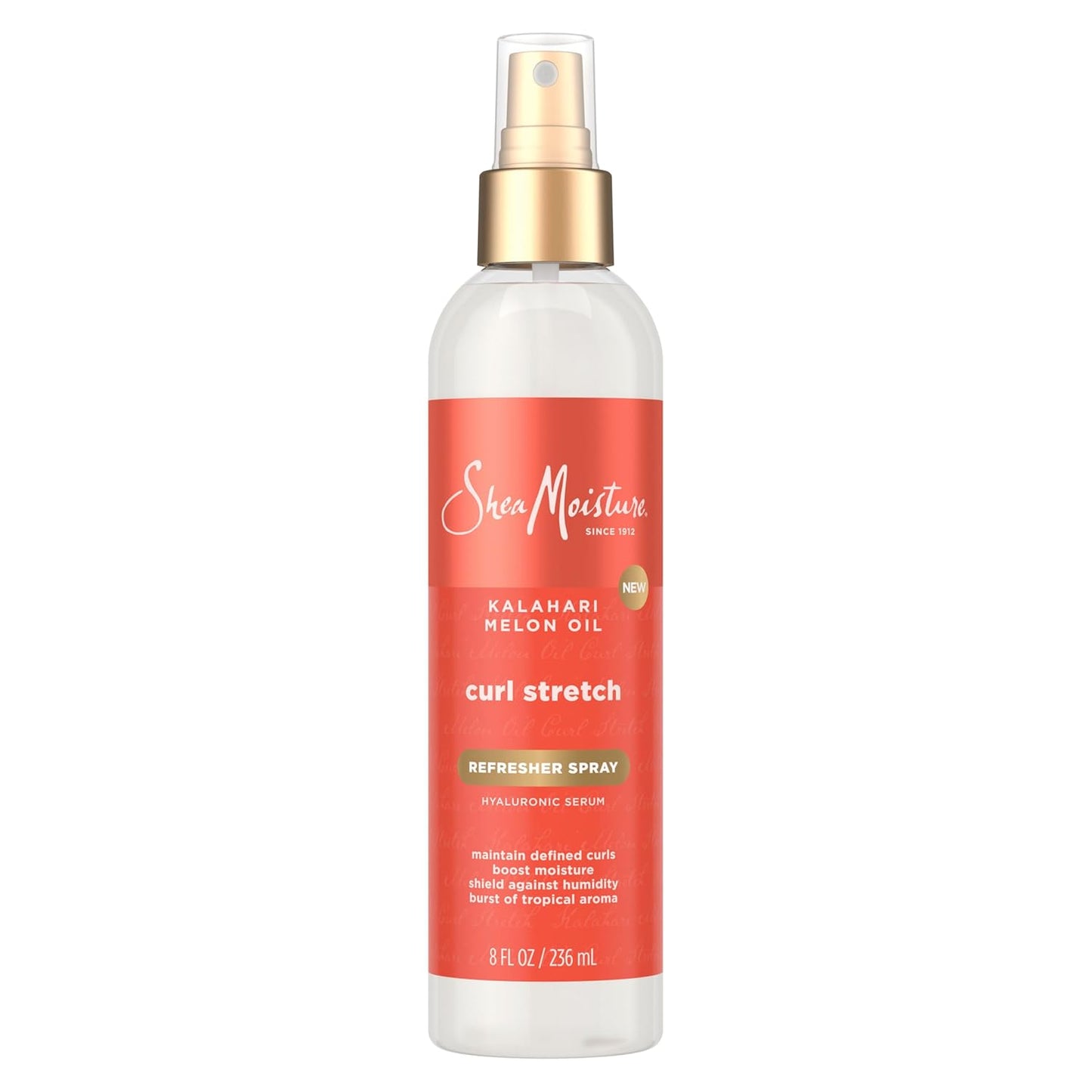 SheaMoisture Curl Stretch Refresher Spray Kalahari Melon Oil and Marula Oil Between Wash Style Stretcher Boosts Hydration, Fights Humidity and Frizz with Hyaluronic Serum 8 Fl Oz