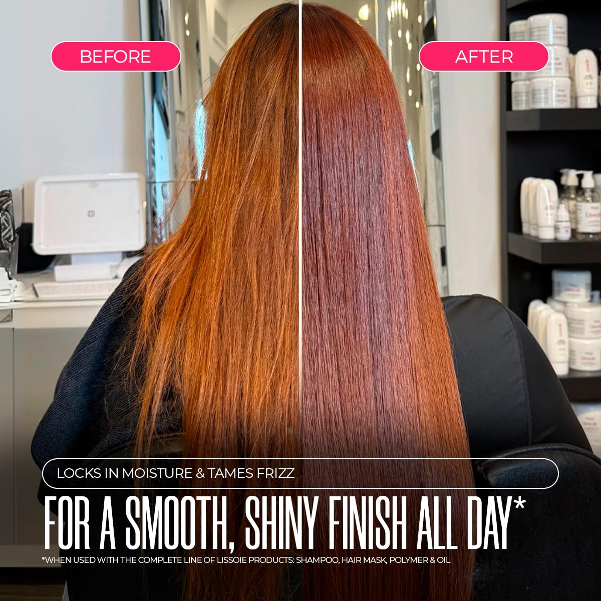 Weightless Shine Hair Serum Oil 1 fl oz – Squalane, Avocado & Argan – 48-Hr Hydration, Frizz Tamer, Heat + UV Shield up to 450 °F – Non-Greasy, Paraben & Cruelty-Free Pump Dispenser