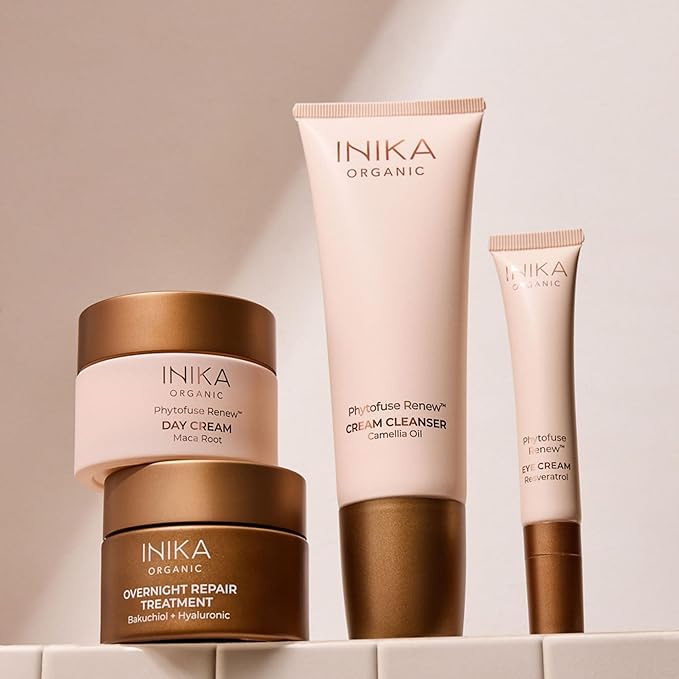 INIKA Organic Phytofuse Renew™ Eye Cream | Organic Skincare Targets Dark Circles, Reduces Puffy Eyes and Fine Lines. Vegan Antioxidant Formula