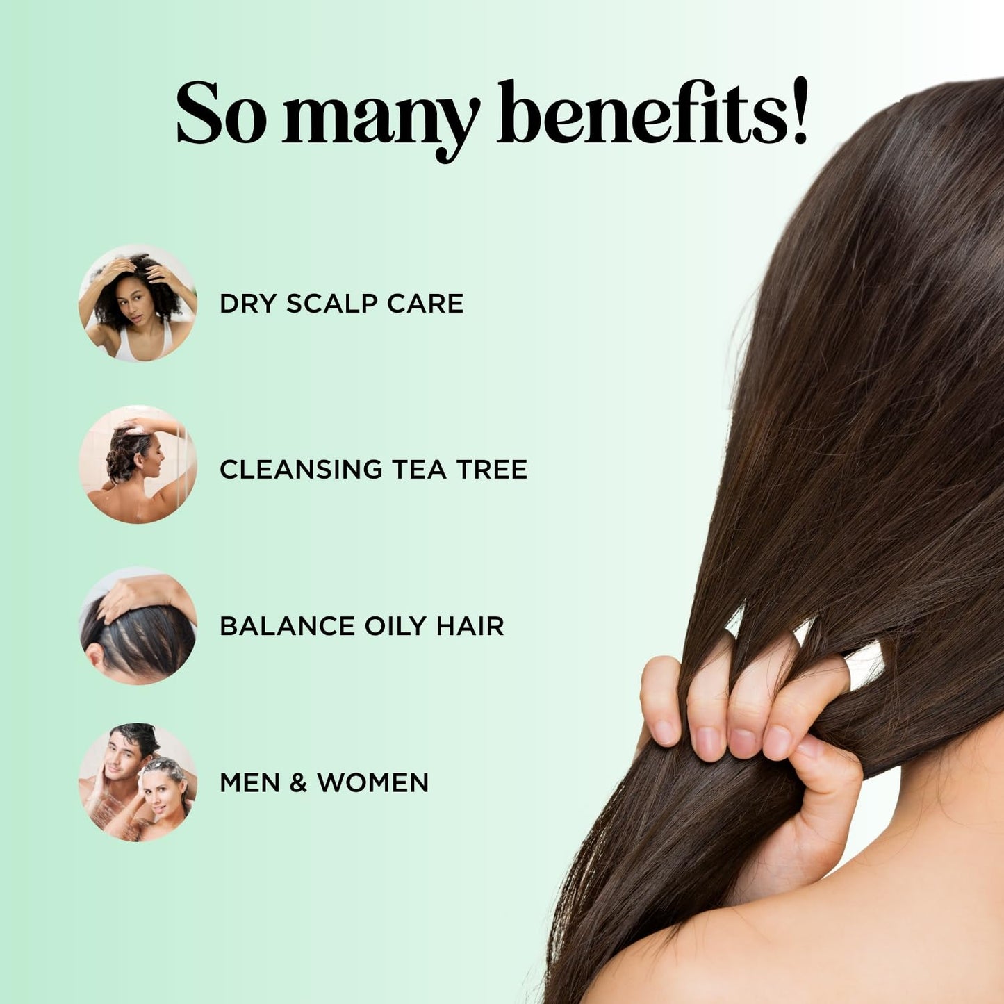 Maple Holistics Clarifying Shampoo for Oily Hair and Scalp - Deep Cleansing Shampoo Build Up Remover with Rosemary Oil - for Greasy Hair & Scalp - Vegan Color Safe Sulfate & Paraben Free (25 Fl Oz)