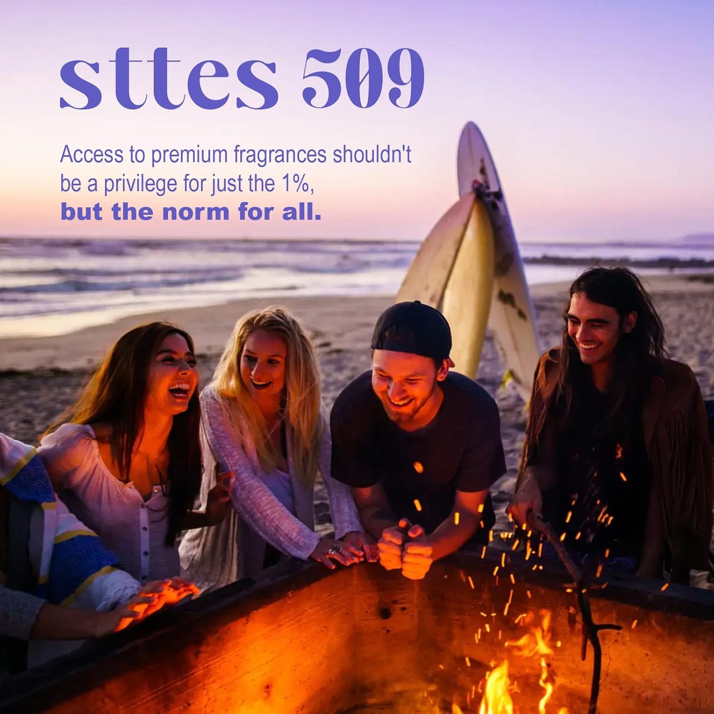 Sttes Perfume 509# (Vanilla Orchid Sandalwood) - Eau de Perfume 100ml (3.4fl oz) Woody Food Tune (Vanilla + Orchid + Sandalwood)