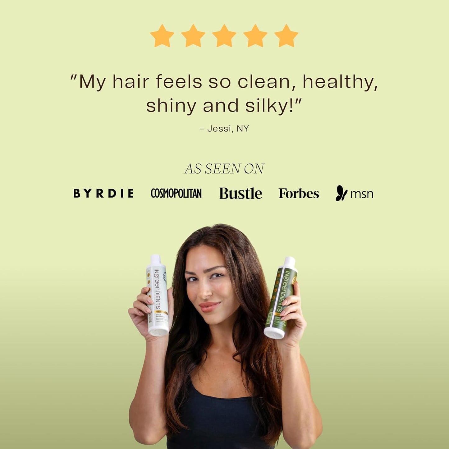 Non Toxic Vegan Shampoo with Organic Ingredients, Apple Cider Vinegar & Tea Tree Oil - Sulfate Free, Color Safe, Paraben Free, Gluten Free, Cruelty Free, pH Balanced (2-Pack)