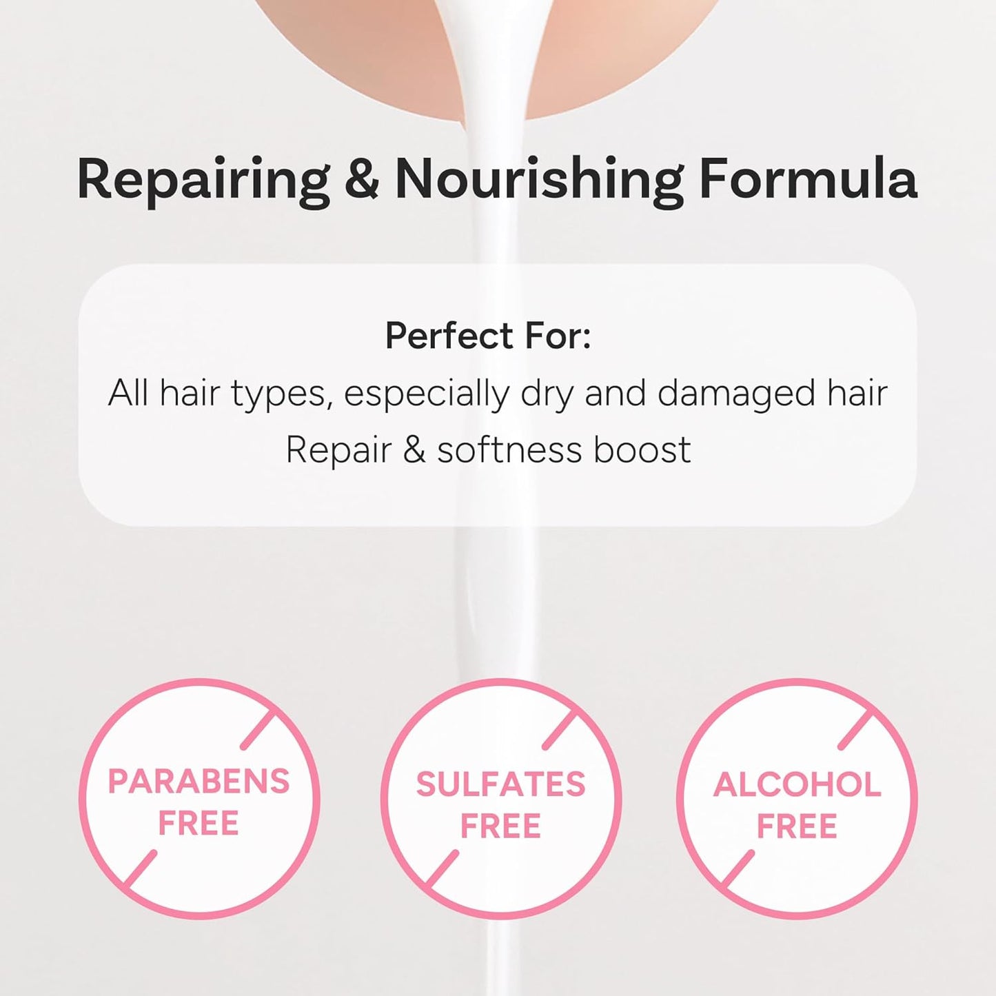 Korean Hair Serum Mist – Argan Oil & Silk Protein Ampoule for Nourishing, Frizz Control & Glass Hair Shine – Baby Musk, 100ml / 3.38 fl oz