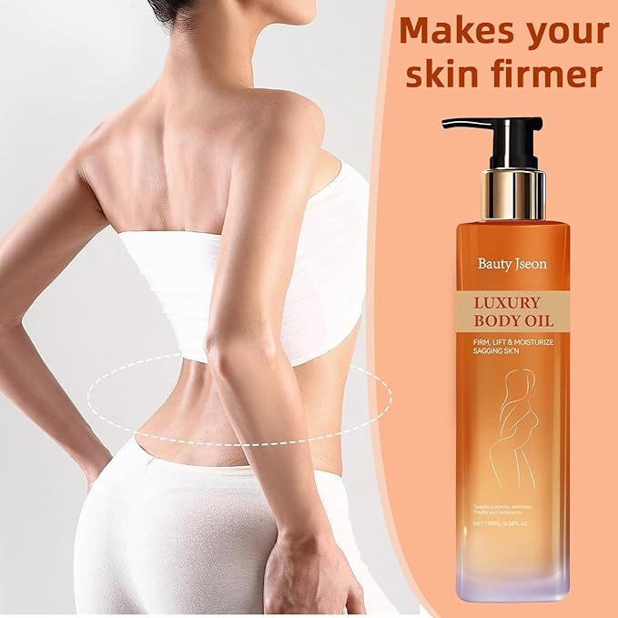 BAUTY JSEON Body Firming ，Hydrating and Firming Skin Oil for Arms, Body Oil – with Vitamin E, Rosehip, and Almond Oils，Suitable for Buttocks, Abdomen, Thighs.