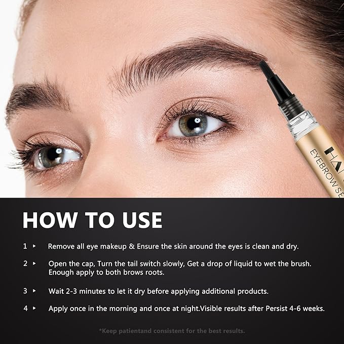 Eyebrow Growth Serum for Women & Men - Rapid Eyebrow Enhancer 4.5ml | Natural & Gentle Formula for Thicker Fuller Brows with Visible Results in 4-6 Weeks