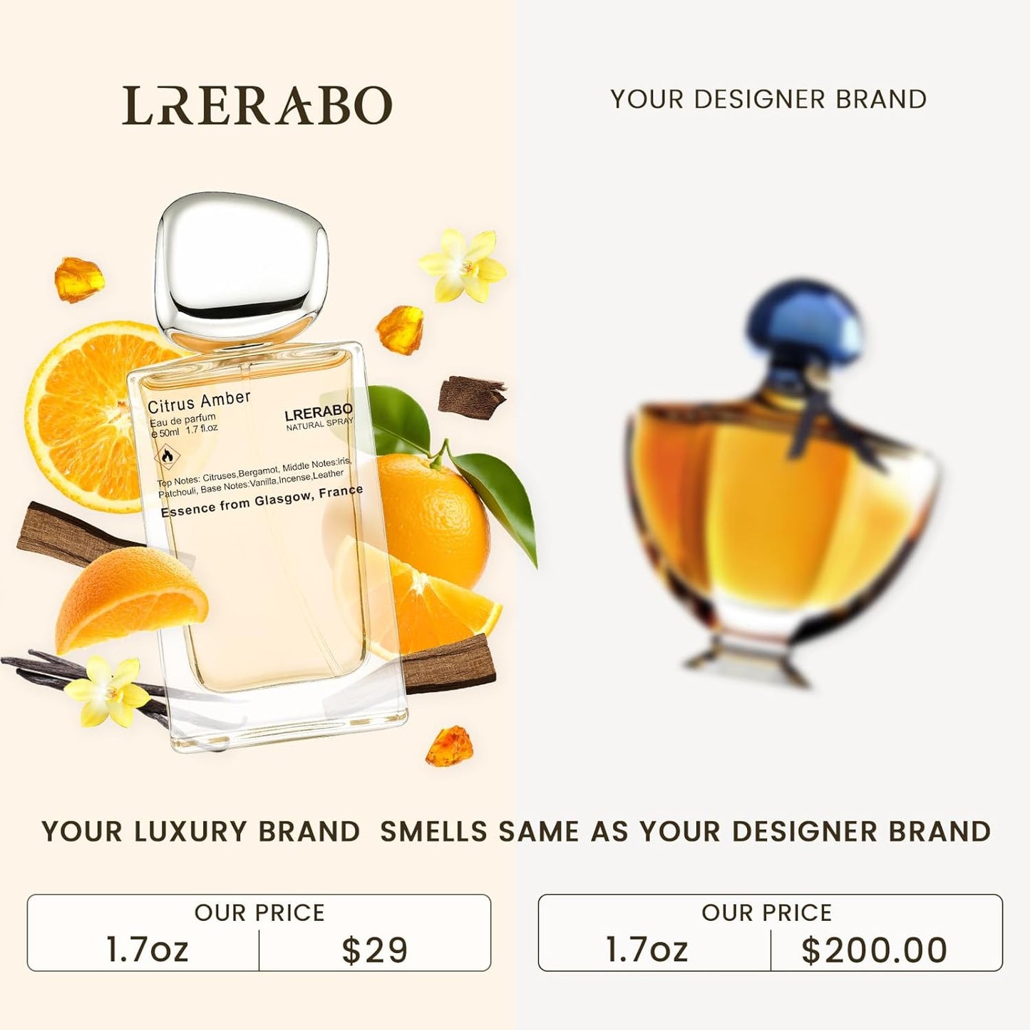 Vanilla Fruity Eau de Parfum - Inspired by Guer lain‘s Sha limar‘s Perfume For Women, Paraben Free, Vegan, Clean Ingredients, Women Gifts - Fragrance Spray 50 ml | 1.7 oz