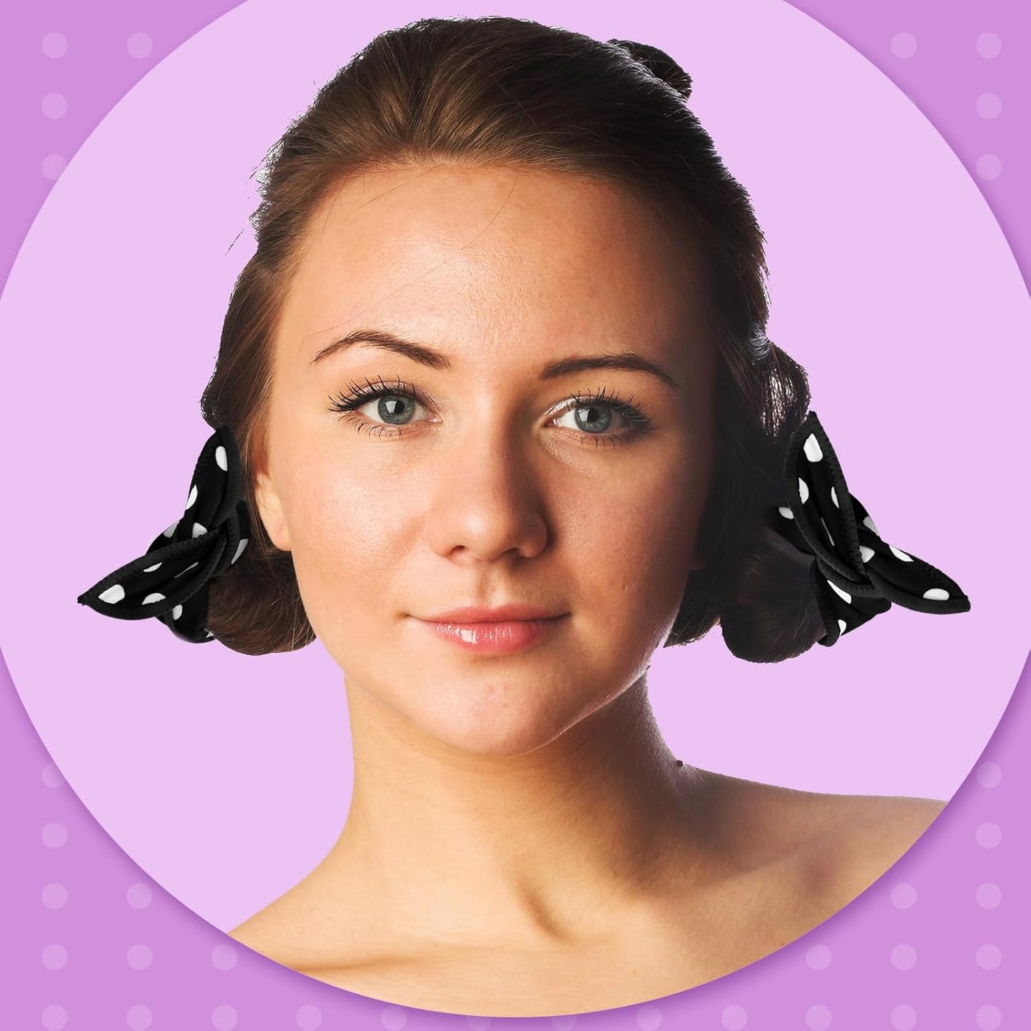 Bememo 40 Pieces Soft Curlers Hair Rollers Pillow Rollers for Hair Satin Sponge Curlers to Sleep in Overnight Heatless No Heat for Long Short Foam Rag Large Styling Tools(Black)