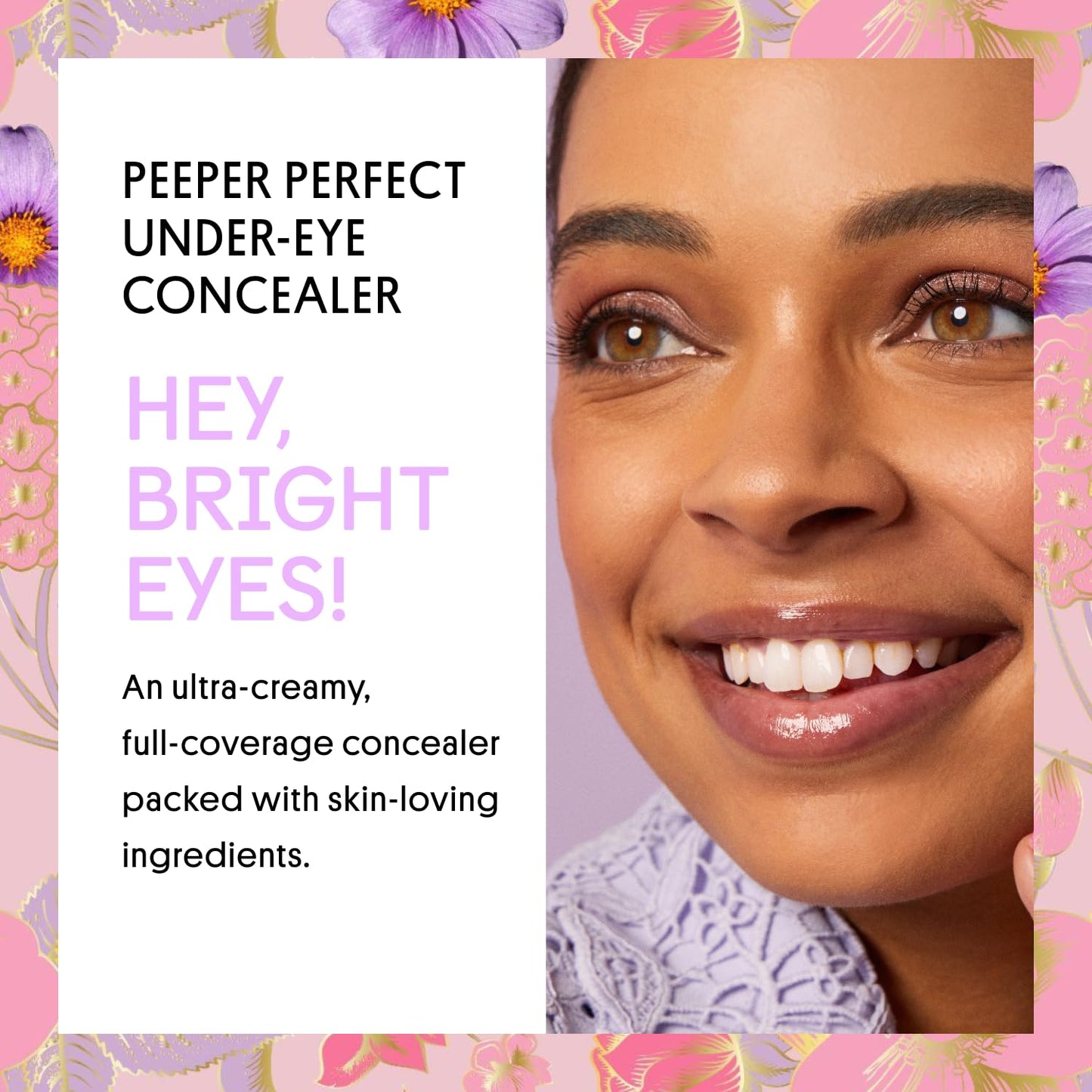 Winky Lux Peeper Perfect Under Eye Concealer, Makeup & Eye Brightener, Full Coverage Concealer for Dark Circles, Color Corrector & Eye Primer, With Collagen, Hyaluronic Acid & Vitamin E (Very Fair)