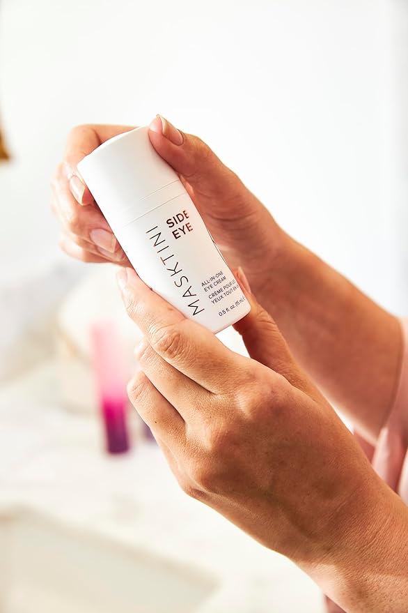 Side Eye All-in-One Eye Cream, 0.5 ounce - Face Moisturizer - with Apple and Green Tea Extracts - Collagen Boosting - Eye Cream for Puffiness