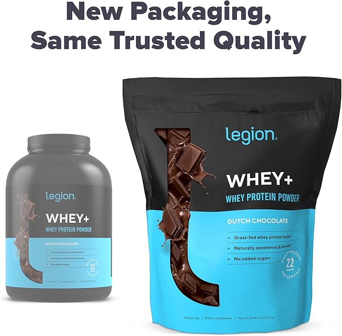 LEGION Whey+ Whey Protein Powder (Chocolate (71 Servings)