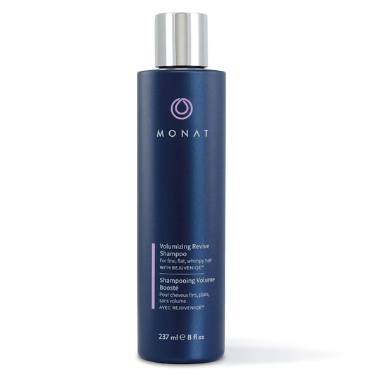 MONAT Volumizing Revive Shampoo Infused w/Rejuveniqe – Weightless Shampoo for Fine, Flat Hair – Amplifies Volume, Adds Softness, Shine – Cleanses and Protects with UV Defense – Net Wt 237ml (8 fl oz)