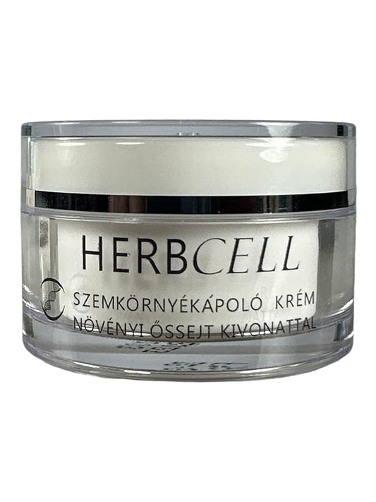 Herbal Eye Cream with Stem Cell Extract, Anti-Aging, Wrinkle-Reducing, Puffy Eye Treatment, Natural Under Eye Cream with Botanical Plant-Based Ingredients for Dark Circles & Fine Lines -1.7oz HERBCELL