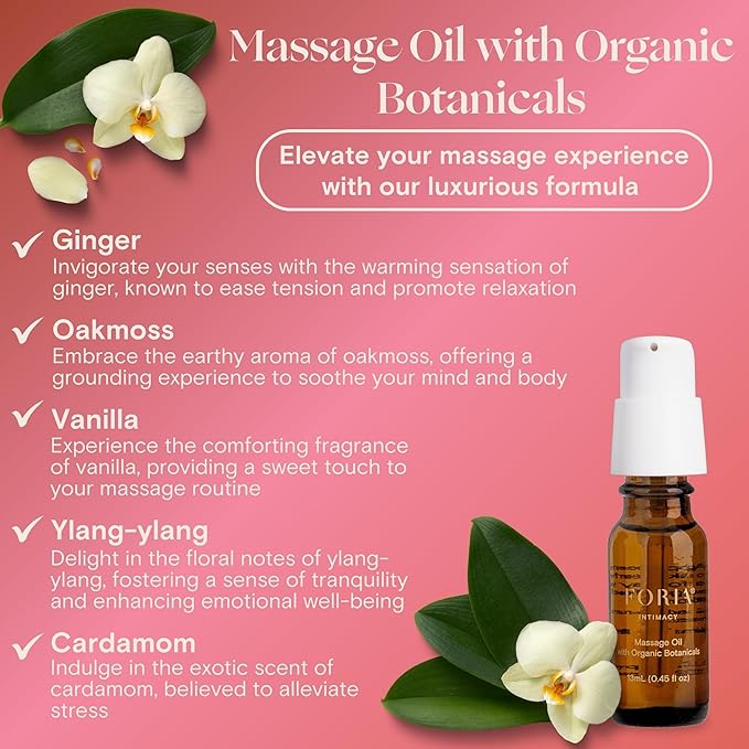 Passion Play Kit - Organic, All-Natural Travel Set Designed for Women - Awaken Oil & Massage Body Oil