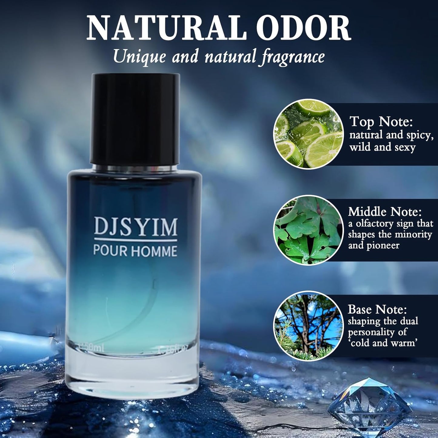 cologne perfumes for men Cologne for Men, Personal FragranceApple fragrance, men's perfume long-term spray, 1.7ounce portable design