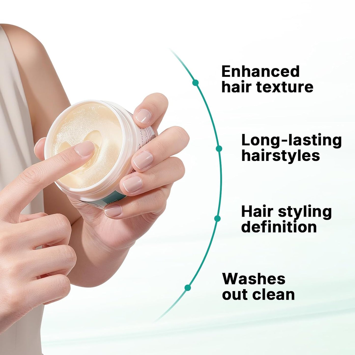 Karseell Hair Wax, Premium Hair Matte Wax for a Strong Hold Styling, for Straight, Wavy and Thick Hair Types, 3.4 Ounces