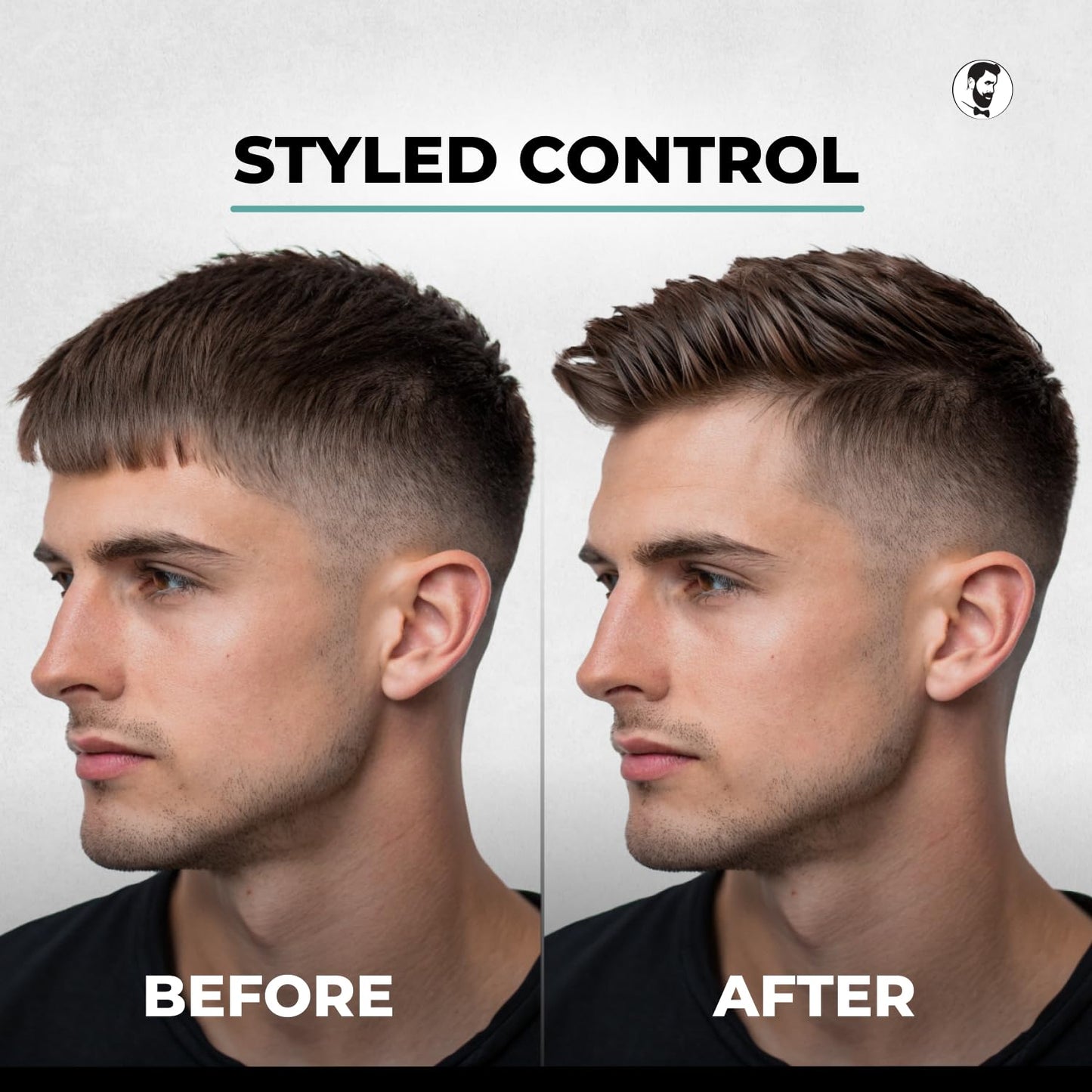 Gentlemen Republic 8oz Refined Hair Gel - Professional Formula for 24 Hour Shine and Hold, Humidity Resistant, 100% Alcohol-Free and Never Flakes, Made in the USA