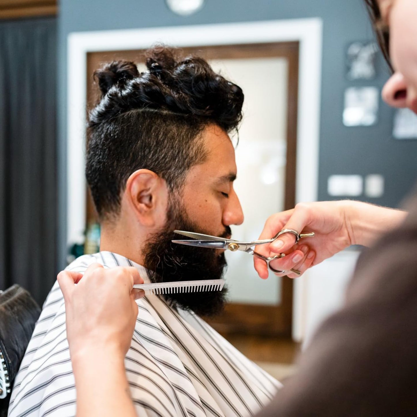 Hair Combs Bulk, Disposable Wheat Straw Combs Individually Wrapped Combs for Hotel, Travel, Airbnb, Charity, Church, Homeless (Pack of 200)