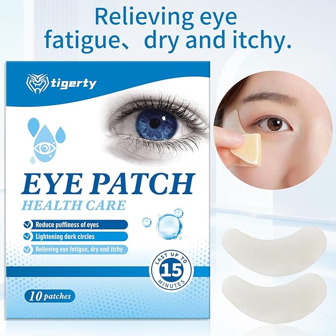 tigerty Under Eye Patchs Eye Mask for eye fatigue Dark Circles and Puffiness Wrinkle Eye Bags lighten crow's feet 5 Pairs