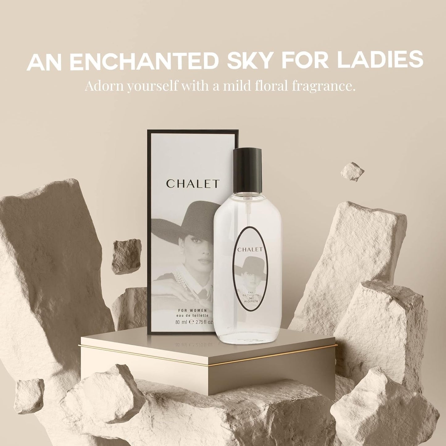 American Collection Perfume for Women – INSPIRED by A WORLD RENOWED WOMEN'S PERFUME – Freesia, Sage, Jasmine, Amber – Elegant, Fresh, Signature Scent, Long-Lasting Eau De Toilette 80 ml (Chalet 2)