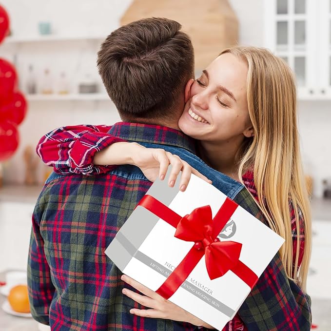 Facial and Neck Massage Kit, Neck Face Tightening Device, 3 Massage Modes for Skin Care at Home (Black)