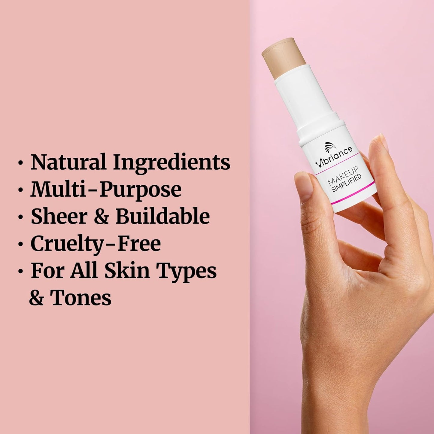 Vibriance Complexion Sticks - Foundation for Mature Skin - Sheer, Buildable Coverage Face Makeup Foundation for Older Women - 3-in-1 Base, Contour, Concealer - Light