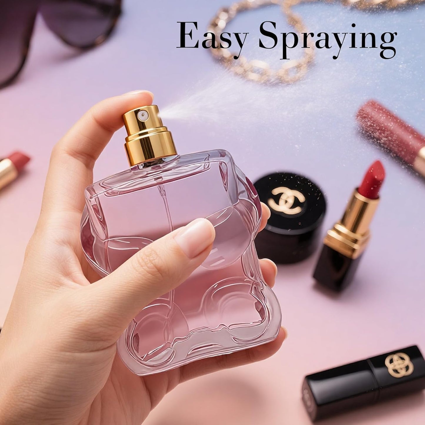 Women's Perfume Set - 2 Pack Eau de Parfum Spray 3.4 Oz Each | Floral Jasmine & Sweet Vanilla with Bergamot & Woody Notes | Long Lasting Original Scent Gift Set for Women (MilaWR&Honey)