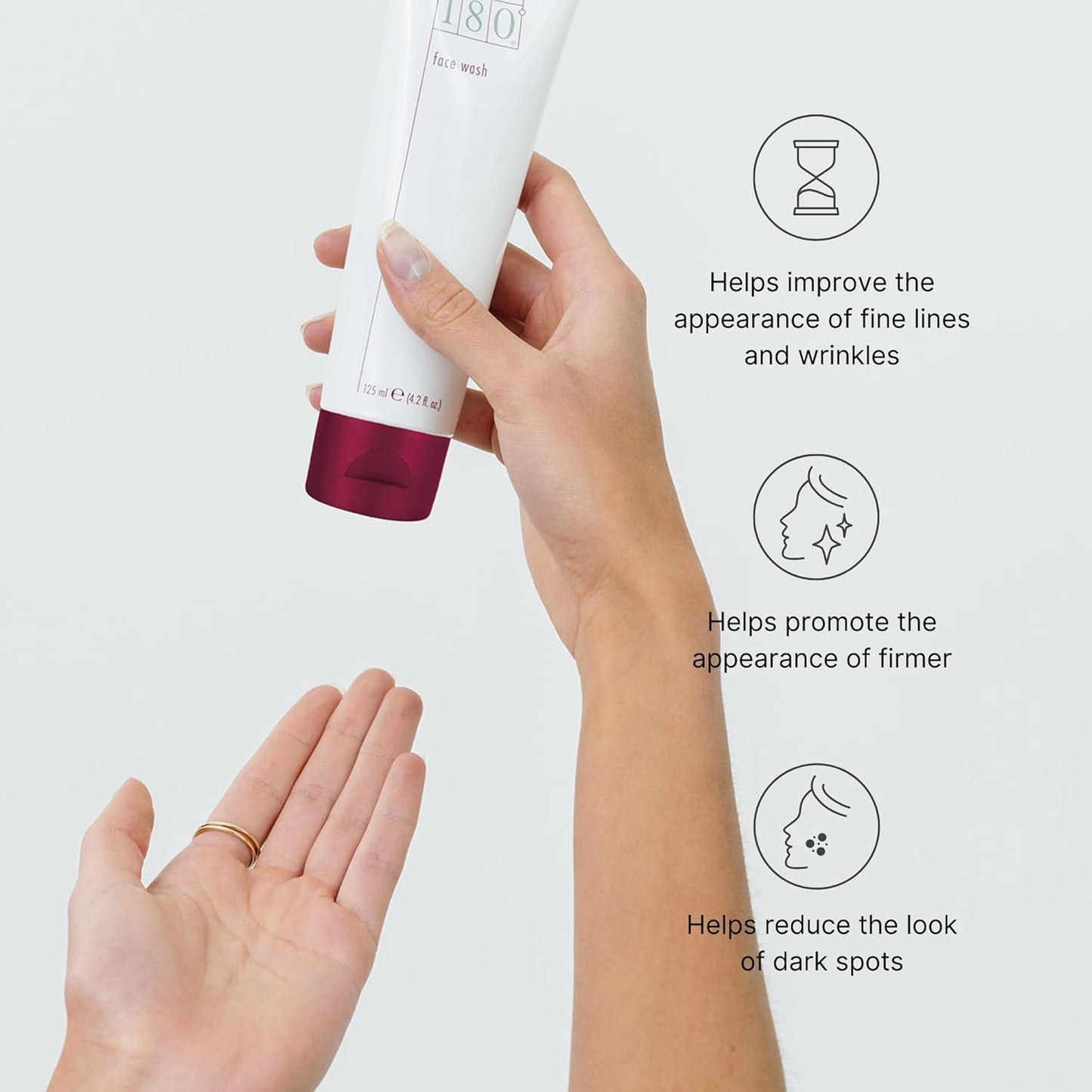 Nu Skin 180°® Face Wash | 4.2 fl. oz. | Vitamin C Cleanser with Antioxidants | Hydrating Face Wash for Smooth and Radiant Skin | 2 Pack