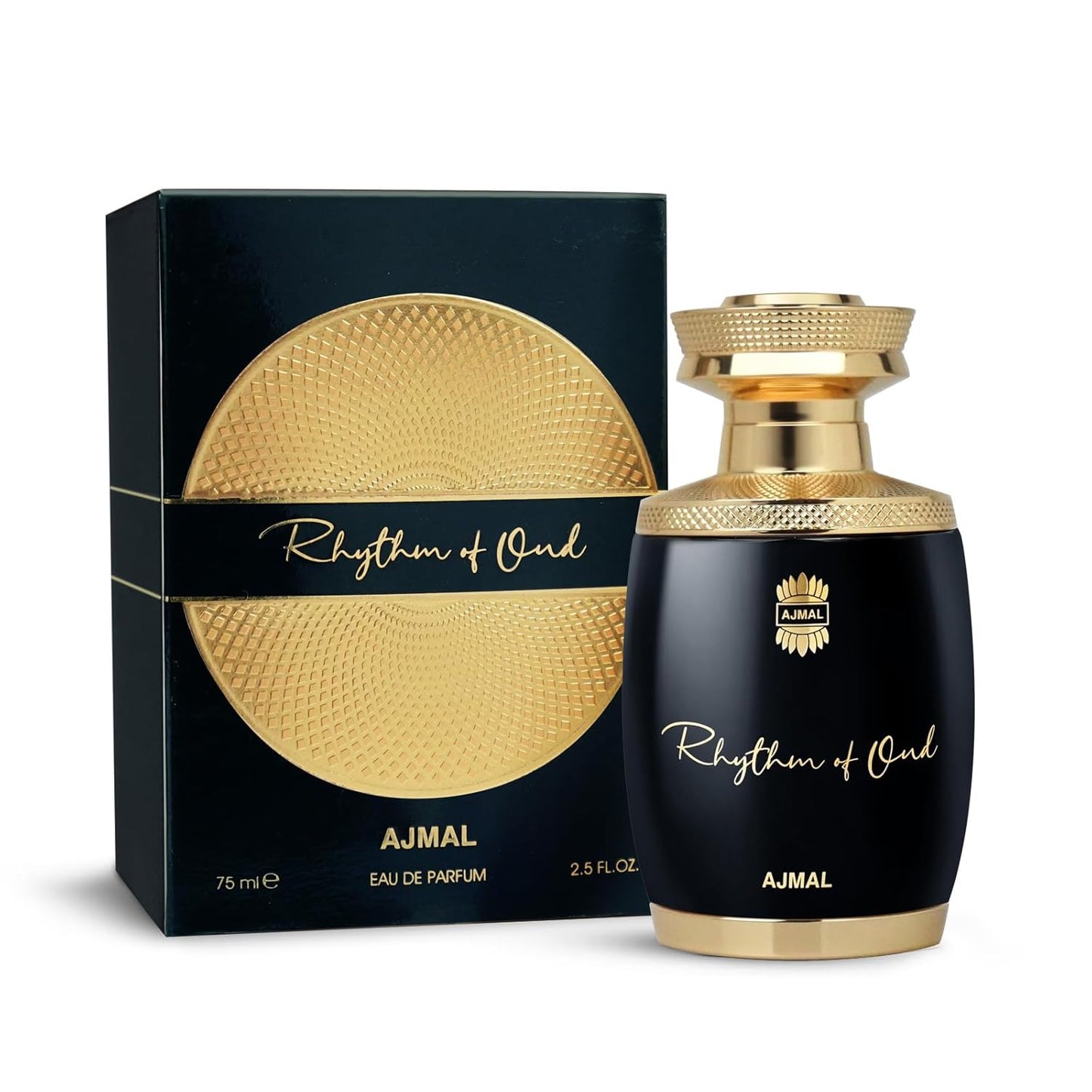 Ajmal Rhythm Of Oud Eau De Parfum 2.5 Oz / 75 ML For Men & Women | Long Lasting Oud Fragrance - Made In Dubai