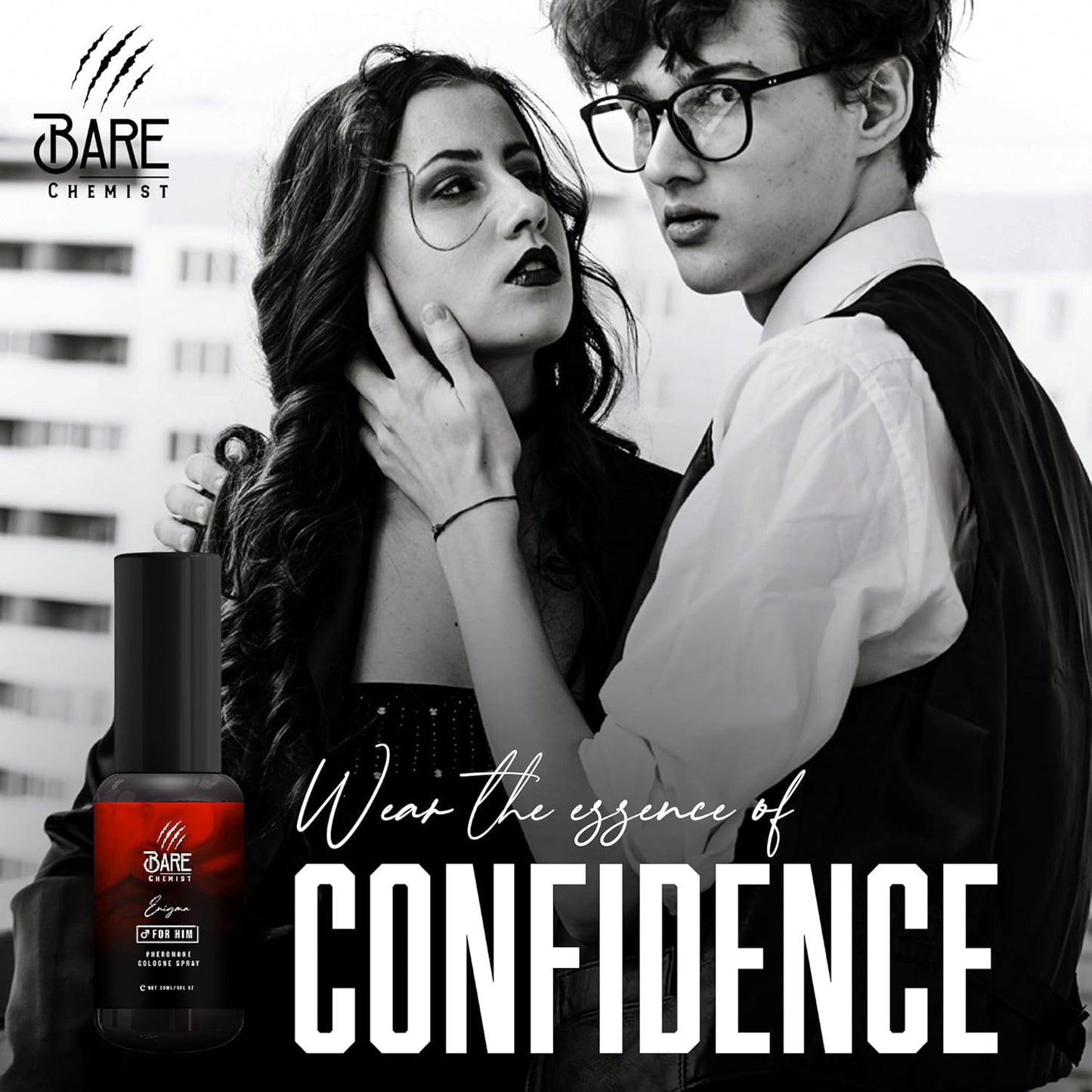 Enigma Pheromone Cologne for Him - [Attraction Formula] Pheromone Cologne for Men 1oz. - Lavender, Sage, Wood